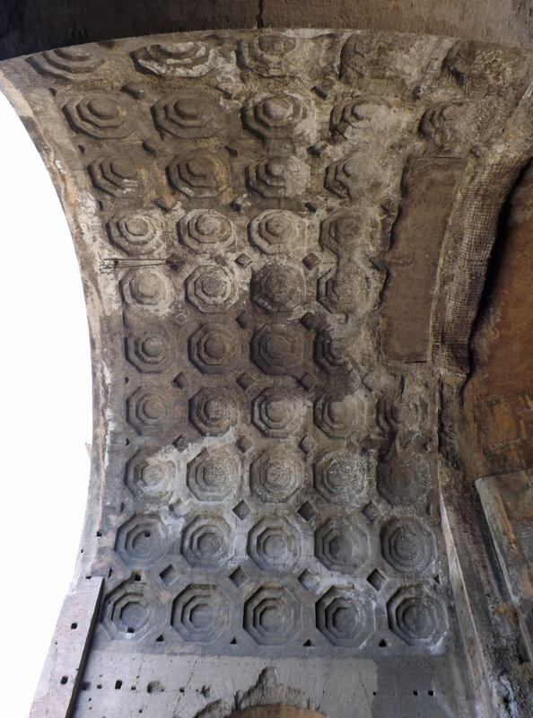 Detail of the Coffering in the Basilica of Constantine in the Forum Romanum, July 2012