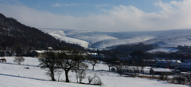 Pyegrove fields view to Snake Pass