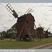 Windmills on Öland island near Tjusby in Sweden