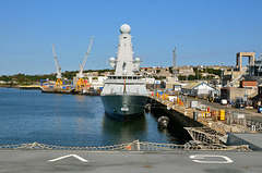 HMS DUNCAN in Devonport dockyard