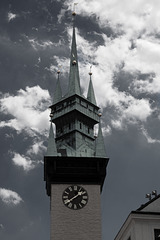 Church Clock Tower at Znojmo (Czech Republic)