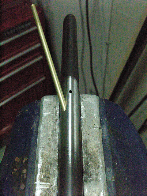 #CT209 inserting tube inside of blade for internal wiring (2009)