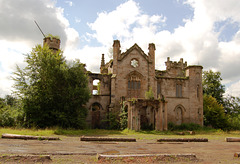 Cambusnethan Priory, Lanarkshire, Scotland burnt c1984