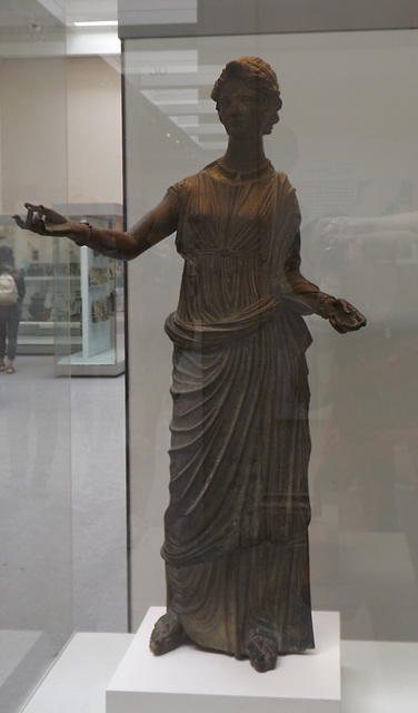 Bronze Votive Statue of a Young Woman in the British Museum, May 2014