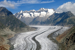Le glacier d'Aletsch (Valais, Suisse)