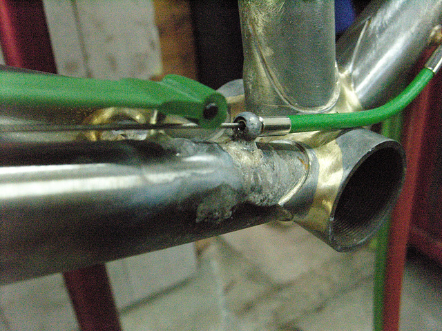 #CT209 Another view of the area behind the extensively reworked bottom bracket shell (2009)