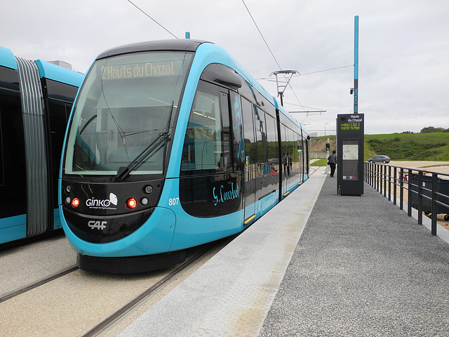 BESANCON: 2014.08.31 Inauguration du Tram: Station Haut du Chazal.