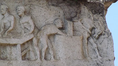 Detail of the Frieze on the Tomb of Eurysaces in Rome, June 2012
