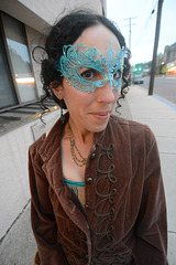 The arrival of Ivy Ilk a/k/a Laura Farrell at the Steampunk Masqued Ball