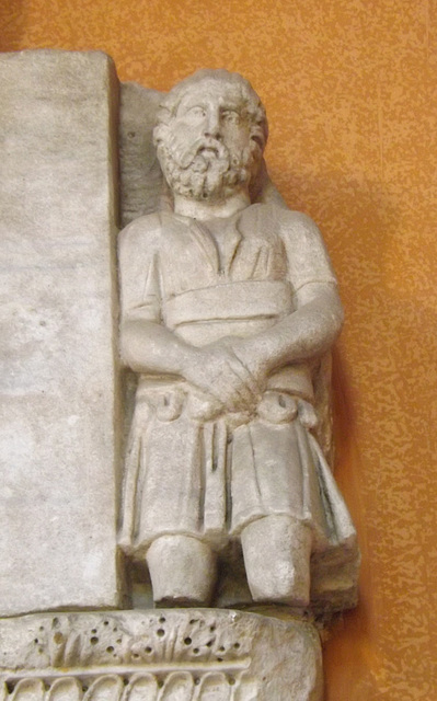 Detail of a Relief in the American Academy in Rome, June 2012