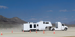 RV Delivery On The Entrance Road To Burning Man 2014 (0338)