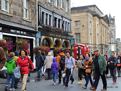 The Royal Mile, Edinburgh with Festival crowds