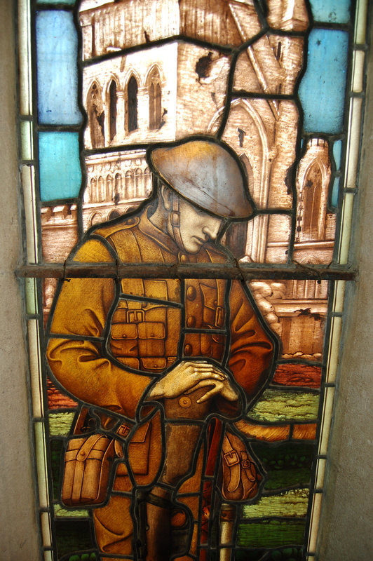 War Memorial Window, Former Unitarian Church (now Pitcher and Piano Pub), High Pavement, Lace Market, Nottingham