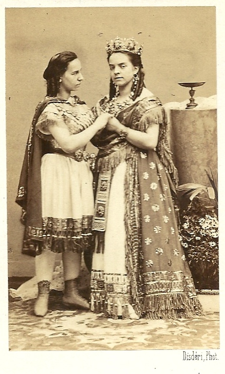 Carlotta and Barbara Marchisio by Disderi