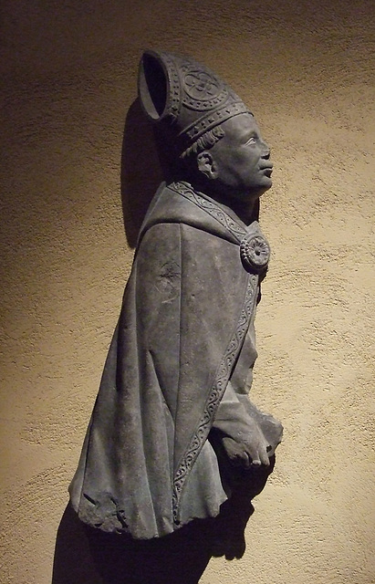 Relief of a Bishop in the Cloisters, October 2010