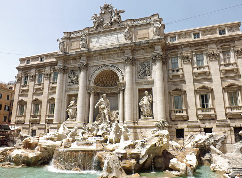 The Fountain of Trevi in Rome, June 2012