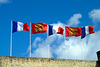 Caen 2014 – French and Normandy ﬂags