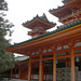 *perspective, façade, lanternes, Heian-Jingu