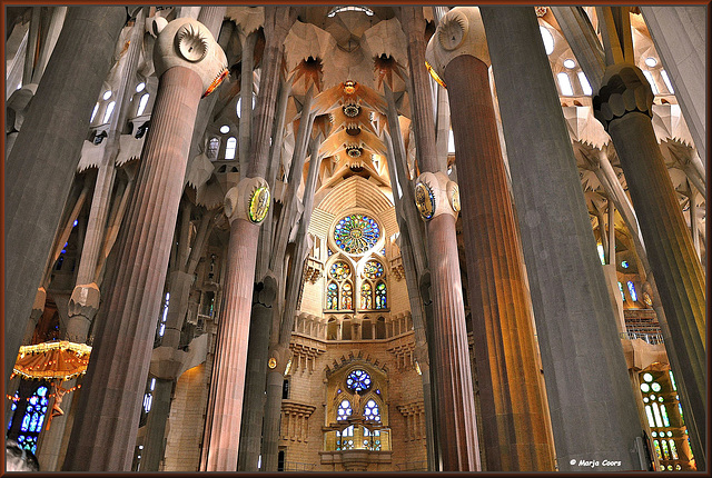 La Sagrada Família of Antoni Gaudi..... inside ~Barcelona ~