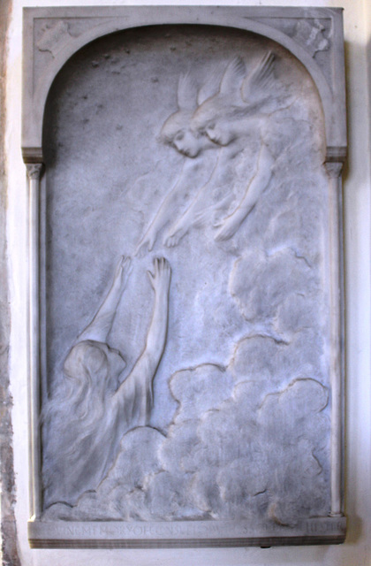 Monument at St Andrew's Church, Kimbolton, Cambridgeshire