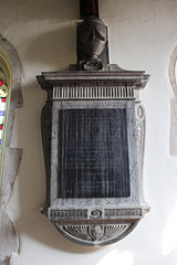 Memorial, St Andrew's Church, Kimbolton, Cambridgeshire