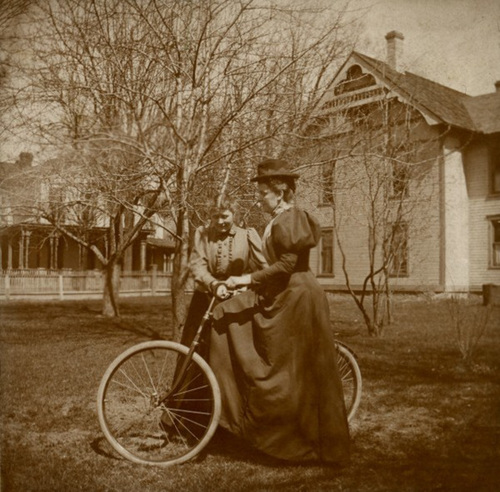 Two Women and a Bicycle