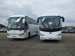 DSCF6080 King Long demonstrator BX14 KOD and Cropley Coaches 4506 UB.