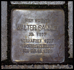 Stolperstein Walter SAMMET