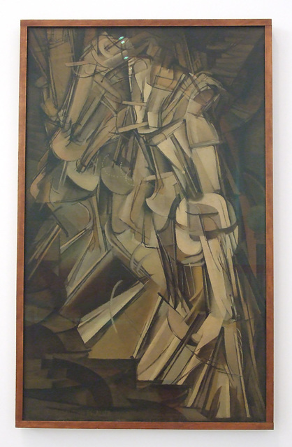 Nude Descending a Staircase by Duchamp in the Philadelphia Museum of Art, January 2012
