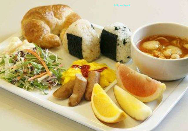 Example of Breakfast choice Comfort Hotel Hiroshima