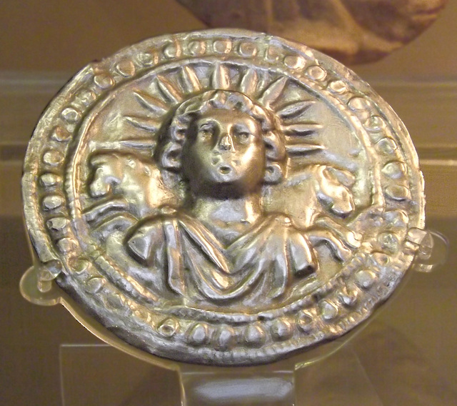 Silver Leaf Disc Dedicated to Sol in the British Museum, May 2014