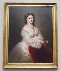 Portrait of Countess Marie Branicka by Winterhalter in the Philadelphia Museum of Art, January 2012