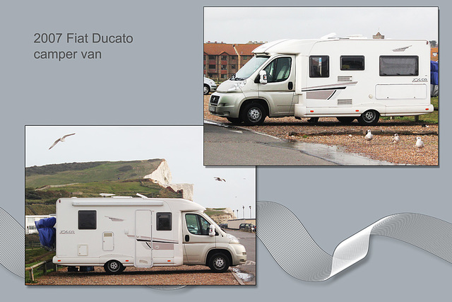 2007 Fiat Ducato camper van - Seaford eastern seafront - 16.10.2014