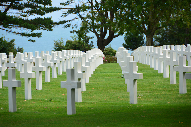 Omaha Beach 2014 – Normandy American Cemetery and Memorial at Colleville-sur-Mer – Graves