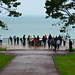 Omaha Beach 2014 – Normandy American Cemetery and Memorial at Colleville-sur-Mer – Viewing platform overlooking Omaha Beach