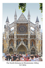 Westminster Abbey's North Entrance - London - 31.7.2014