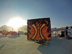 Exiting Burning Man 2014 (1004)
