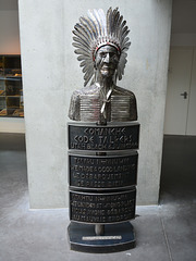 Utah Beach museum 2014 – Monument for the Comanche Code Talkers