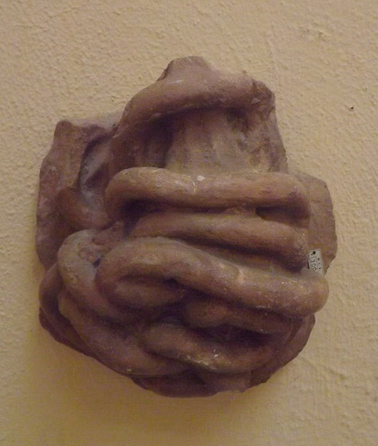 Anatomic Votive Offering Shaped Like the Small Intestine in the Museum of Roman Civilization in EUR, July 2012