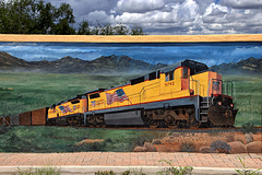 Railroad Mural at the Benson Visitor Center