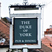The Duke of York pub sign, Weybourne