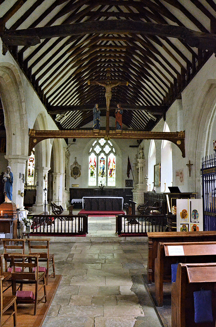 All Saints Church Godshill - the south nave