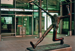 Statue "Der Jahrhundertschritt" by Wolfgang Mattheuer