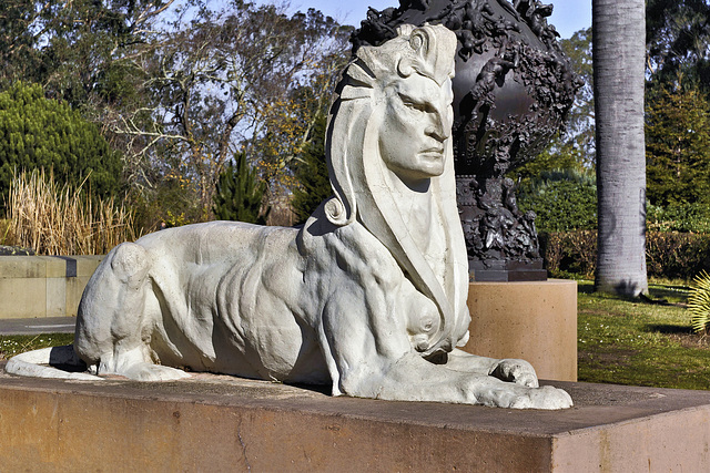 Arthur Putnam's Sphinx – M.H. de Young Museum, Golden Gate Park, San Francisco, California