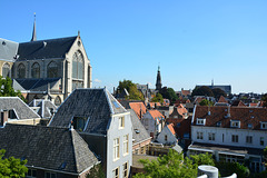 View of the old quarter of Leiden