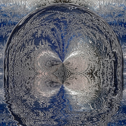 Frost Flowers Sphere ~ Melting........