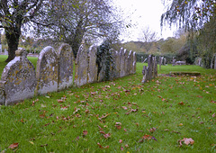 Church of St George Arreton grave markers