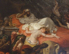 Detail of The Death of Saradanapalus by Delacroix in the Philadelphia Museum of Art, August 2009