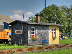ehemaliges Stellwerk 1 im Bahnhof Mügeln
