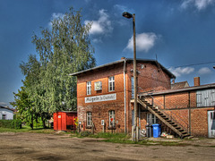 Gebäude im Bahnhof Mügeln bei Oschatz